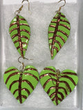 Green & Bronze Earrings