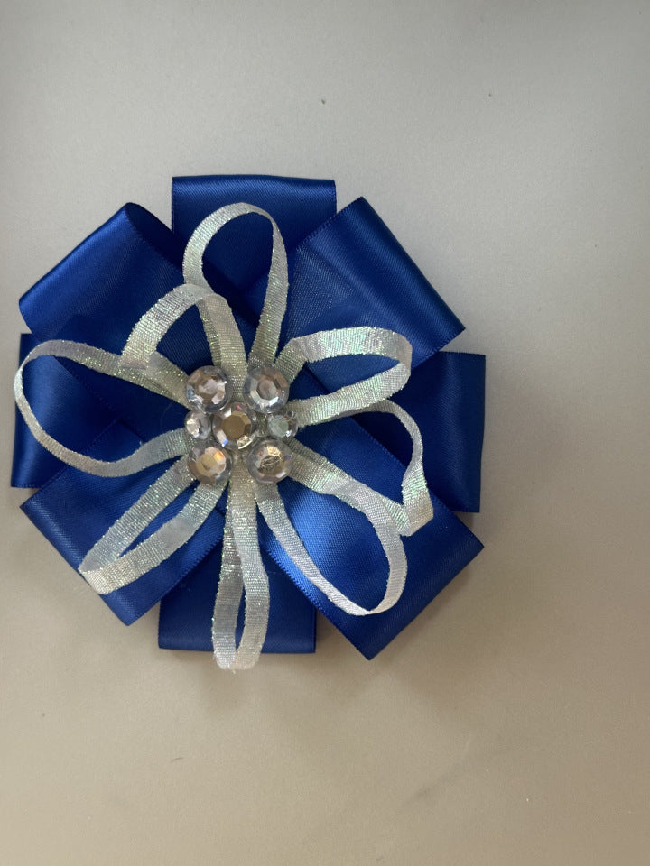 Iridescent Royal Blue Hairbow